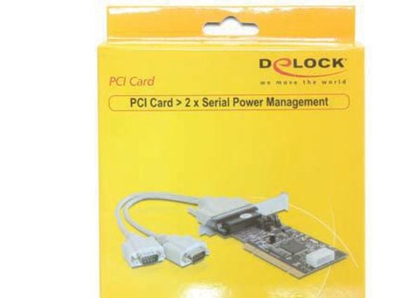 DeLOCK PCI Card to 2x Serial, PCI, Seriell, RS-232, Sort, PC, Oxford OXuPCI952