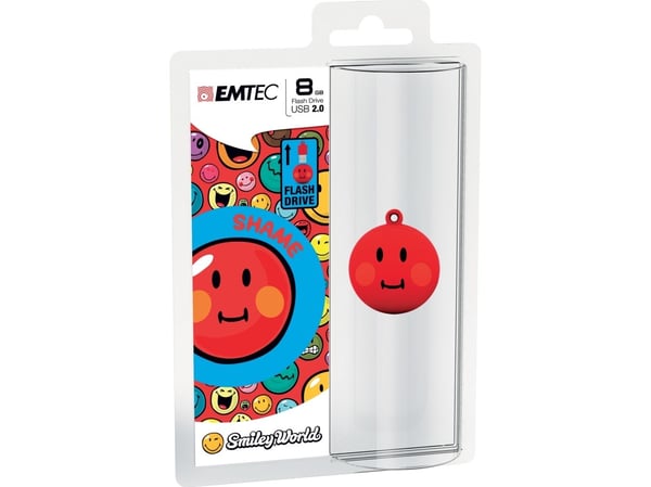 EMTEC Smiley World SW102 Shame - USB-flashstasjon - 8 GB - USB 2.0