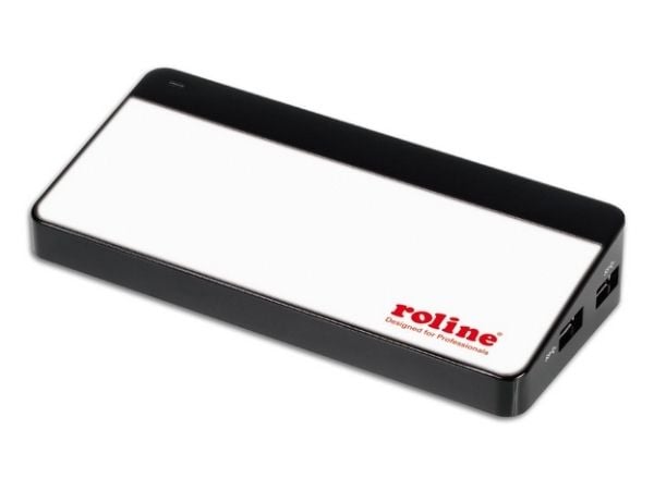 ROLINE 14.02.5028, USB 3.2 Gen 1 (3.1 Gen 1) Type-B, USB 3.2 Gen 1 (3.1 Gen 1) Type-A, Musta, Valkoinen, Muovi, Teho, 1 m