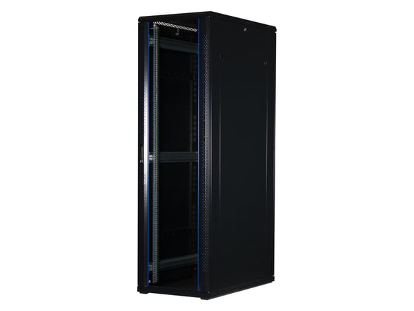 Rockstable RS19-6042, Fristående rack, 42U, 800 kg, Knapplås, Kuggskenor, Justerbara fötter