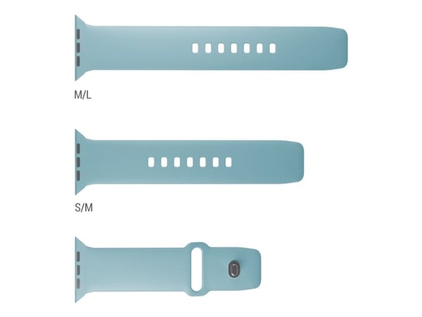 PURO ICON, Klokkereim, Apple, Apple Watch 38-40-41mm, Silikon, Metall, S/M/L