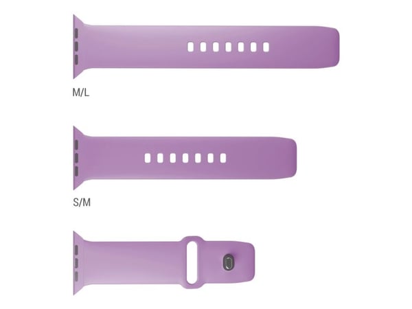 PURO ICON, Klokkereim, Apple, Apple Watch 38-40-41mm, Silikon, Metall, S/M/L