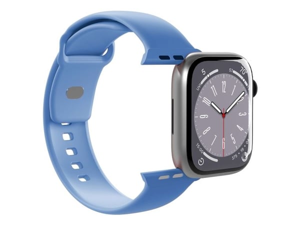 PURO ICON, Kellon hihna, Apple, Apple Watch 42-44-45-49 mm, Silikoni, Metalli, S/M/L