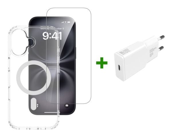 4smarts 541556, Border, Apple, iPhone 17, 16 cm (6.3"), Gjennomsiktig, Hvit