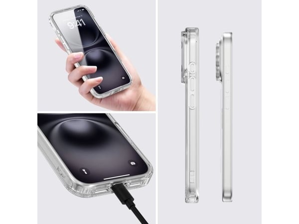 4smarts 360° Premium, Border, Apple, iPhone 17 Pro, 16 cm (6.3"), Gjennomsiktig
