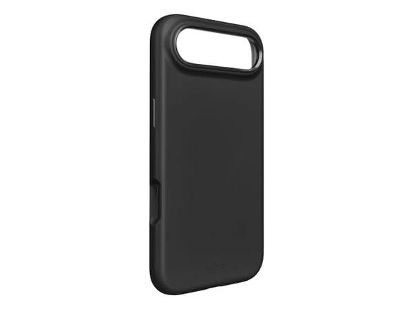 Puro Icon Mag Pro flytende silikondeksel for iPhone 17 Air, MagSafe-kompatibelt, med kamerabeskyttelse og aluminiums-knapper - svart