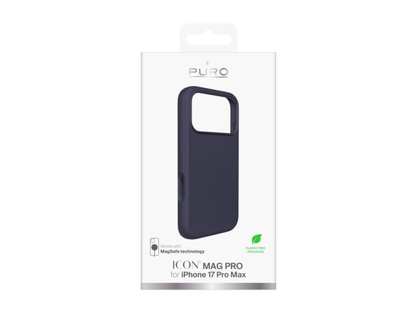 PURO ICON MAG PRO, Suojus, Apple, iPhone 17 Pro Max, 17,5 cm (6,9"), Tummansininen