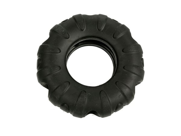 Dogman Rough Play Hundleksak Gummi Däck Svart 11cm 11cm