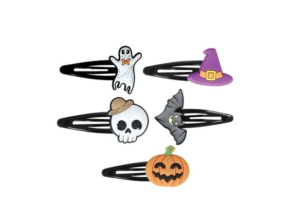 Halloween-hårklämmor, 5 st