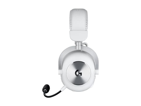 Logitech G Pro X 2 - Hodesett - full størrelse - Bluetooth / LIGHTSPEED - trådløs, kablet - 3,5 mm jakk - lydisolerende - hvit