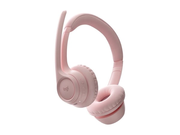 Logitech Zone 300 - Hodesett - on-ear - Bluetooth - trådløs - rosa