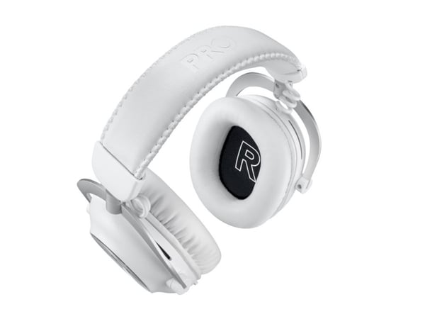 Logitech G Pro X 2 - Hodesett - full størrelse - Bluetooth / LIGHTSPEED - trådløs, kablet - 3,5 mm jakk - lydisolerende - hvit