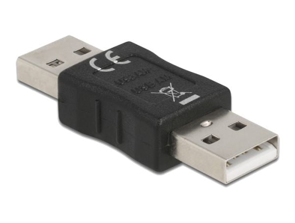 Delock - USB-hann-hunnveksler - USB (hann) til USB (hann) - svart