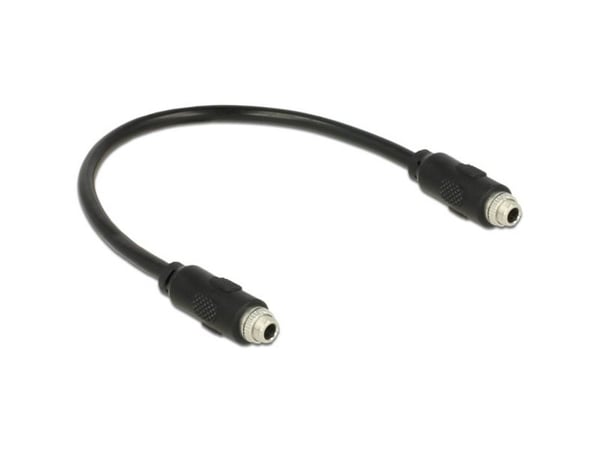 Delock - Audioadapter - mini-phone stereo 3.5 mm hunn til mini-phone stereo 3.5 mm hunn - 25 cm - svart