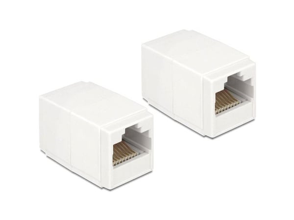 DeLOCK 86249, RJ45, RJ45, Valkoinen