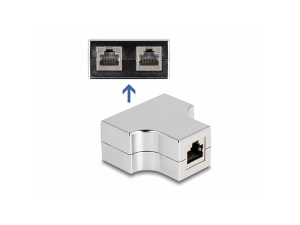 Delock - Nettverksadapter - RJ-45 (hunn) til RJ-45 (hunn) - STP - CAT 5e