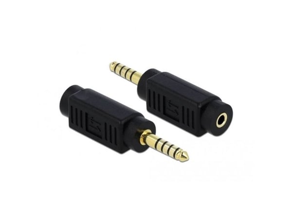 Delock - Ääniliitin - balansoitu stereo 4.4 mm uros mini jack naaras - musta