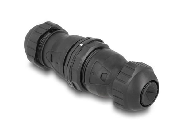 Delock - Nettverkkopler - LSA til LSA - STP - CAT 6a - dust and waterproof (IP68) - svart