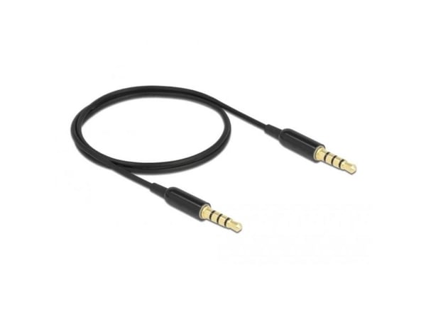 DeLOCK 66075, 3.5mm, Uros, 3.5mm, Uros, 0,5 m, Musta