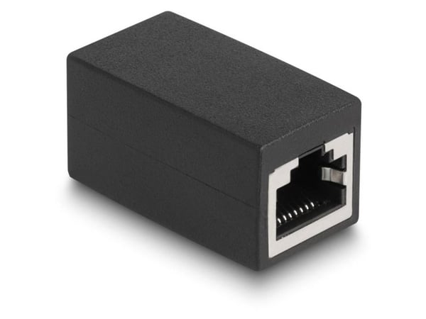 Delock Adapter RJ45 Buchse zu RJ45 Buchse Cat.6 sort