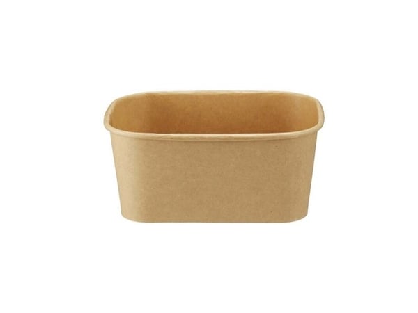Salatbowle,172x120x76mm Kraft, brun, For microwave pakke a 50 stk Fødevaregodkendt
