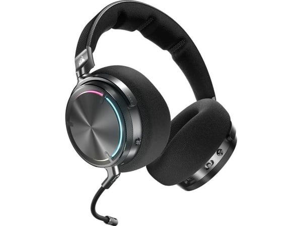 CORSAIR Gaming VIRTUOSO MAX WIRELESS - Hodesett - full størrelse - Bluetooth / 2,4 GHz radiofrekvens - trådløs, kablet - aktiv støydemping - karbon