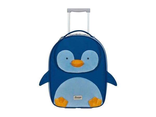 Samsonite Happy Sammies Eco, Vaunu, Sininen, Penguin Peter, 2 renkaita, Vetoketju, Eläinkuvio