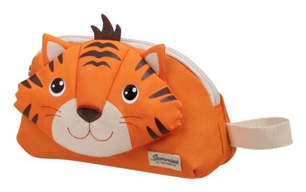 Samsonite Happy Sammies Eco, Unisex, Hånd-veske, Glidelås, Oransje, Hvit, Mønster, Tiger Toby