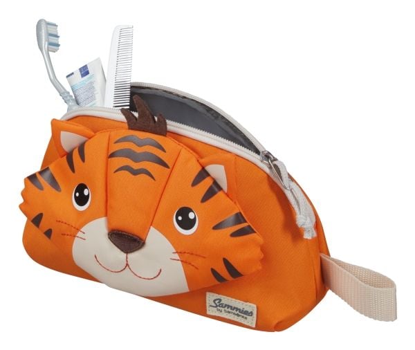 Samsonite Happy Sammies Eco, Unisex, Hånd-veske, Glidelås, Oransje, Hvit, Mønster, Tiger Toby