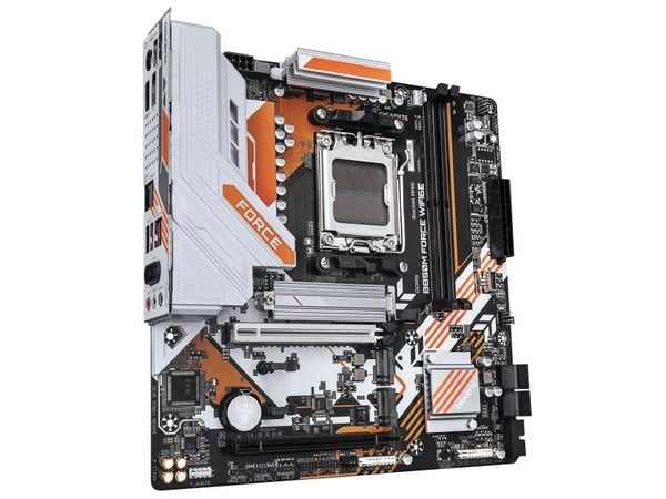 Gigabyte B850M FORCE WIFI6E - Hovedkort - micro ATX - Socket AM5 - AMD B850 Chipset - USB-C 3.2 Gen 1, USB 3.2 Gen 2, USB 3.2 Gen 1 - 2.5 Gigabit L...