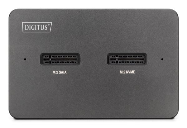 DIGITUS - SSD-dokkestasjon - brønner: 2 - M.2 - M.2 NVMe Card / SATA - USB-C 3.2 (Gen 2)