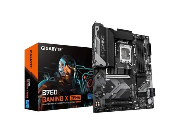 Gigabyte B760 GAMING X GEN5 - Hovedkort - ATX - LGA1700-sokkel - B760 Chipset - USB-C 3.2 Gen2, USB-C 3.2 Gen 1, USB 3.2 Gen 1, USB 3.2 Gen 2 - 2.5...