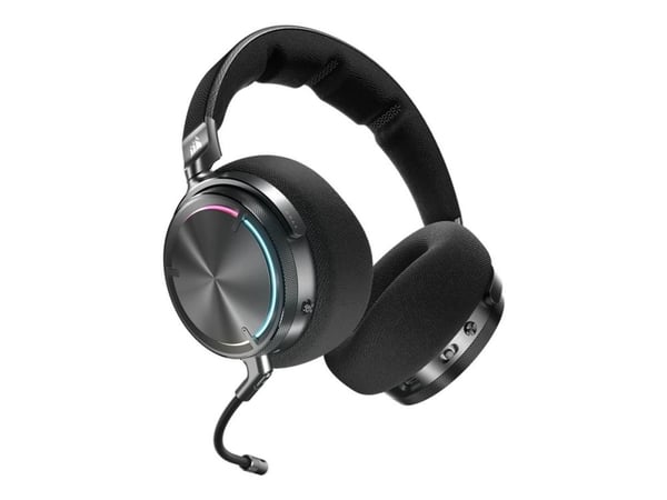 CORSAIR Gaming VIRTUOSO MAX WIRELESS - Hodesett - full størrelse - Bluetooth / 2,4 GHz radiofrekvens - trådløs, kablet - aktiv støydemping - karbon