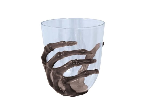 Glas med skelethånd, 250 ml
