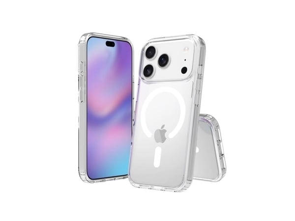 Screenor - Baksidedeksel for mobiltelefon - MagSafe-samsvar - termoplast-polyuretan (TPU), akryl - gjennomsiktig - for Apple iPhone 17 Pro