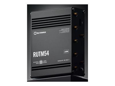 Teltonika RUTM54 - Trådløs ruter - WWAN 4-portssvitsj - 1GbE, PPP - Wi-Fi 5 - Dobbeltbånd - 5G, 4G, 3G - DIN-skinnemonterbar, overflatemonterbar, v...