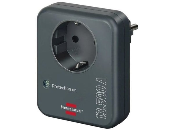Brennenstuhl 1506996, 1 AC-utganger, 230 V, 3500 W, 13,5 A, Antrasitt, IP20