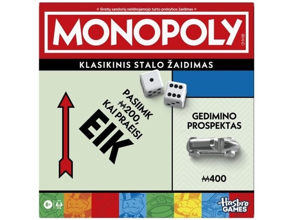 MONOPOLY Monopoli-peli, (liettuan kieli)