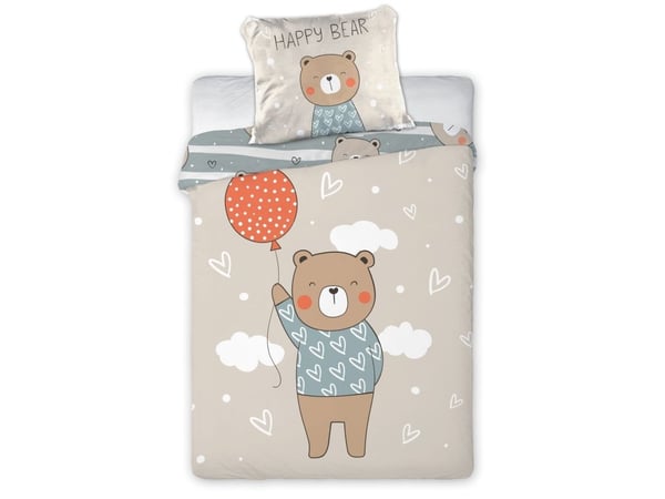 Baby Happy Bear Junior sengetøy 100x135 cm