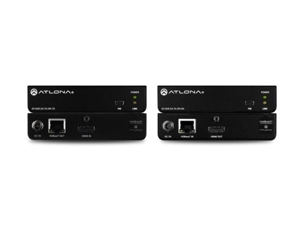 Atlona HDR-EX-70-2PS 4K HDR HDMI Over HDBaseT - TX/RX Kit - video/lyd-forlenger - HDMI, HDBaseT - opp til 70 m
