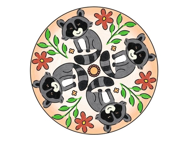 Ravensburger Mini Mandala Mieli gyvūnai