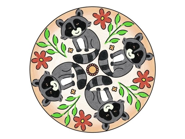 Ravensburger Mini Mandala Mieli gyvūnai