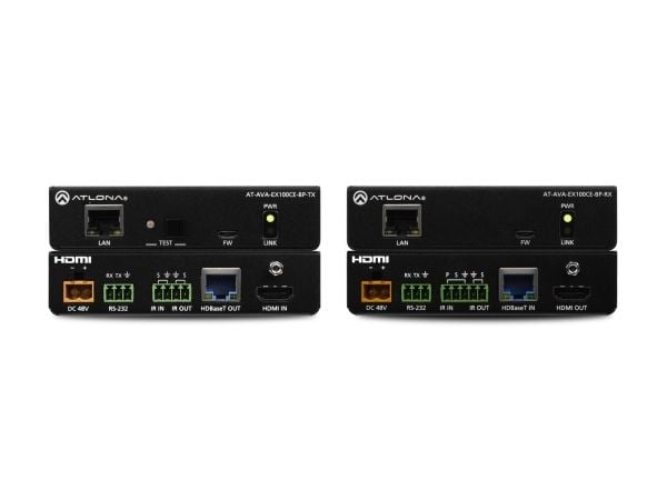 Atlona Avance AT-AVA-EX100CE-BP-KIT - Sender og mottaker - video/lyd/infrarød/seriell-utvider - RS-232, HDMI, HDBaseT, infrarød - opp til 100 m