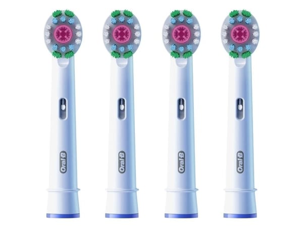 Oral-B 3D White , 4 stykker, Hvit, Oral-B, Boks