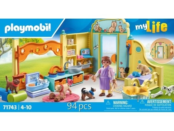 Playmobil 71743, Kjæledyrhus, 1 år, Flerfarget, Plast