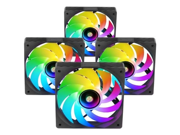 Mars Gaming MFSI4KIT, Ventilator, 12 cm, Sort