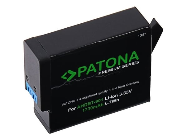PATONA 1347, GoPro, 1730 mAh, 3,85 V, Lithium-Ion (Li-Ion)