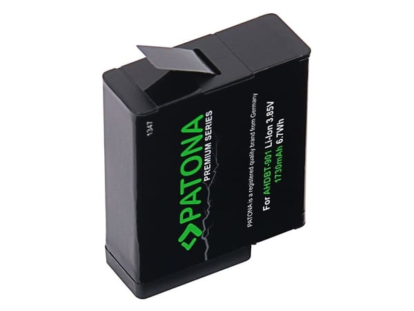 PATONA 1347, GoPro, 1730 mAh, 3,85 V, Lithium-Ion (Li-Ion)
