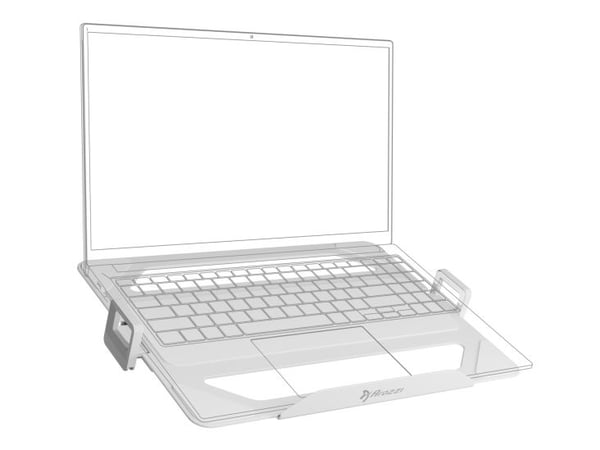 Arozzi AZ-ALZARE-LH-WT, Stativ for bærbar PC, Hvit, 27,9 cm (11"), 45,7 cm (18"), 75 x 75 mm, 304 mm