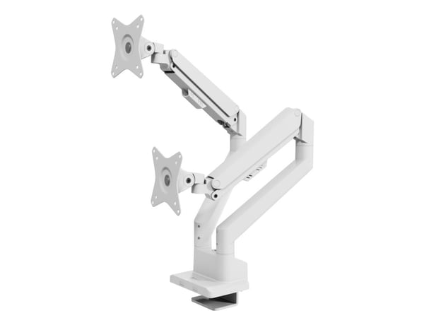 Arozzi Alzare Neo Duo - Gas Spring Monitor Arm - White